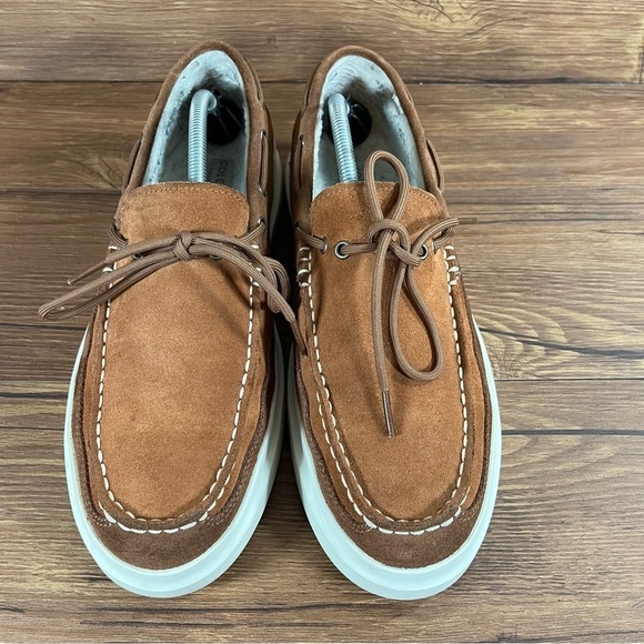 Cole Haan Grandpro Rally Brown Suede Moccasins Slippers Men’s Size 10 - Picture 5 of 11